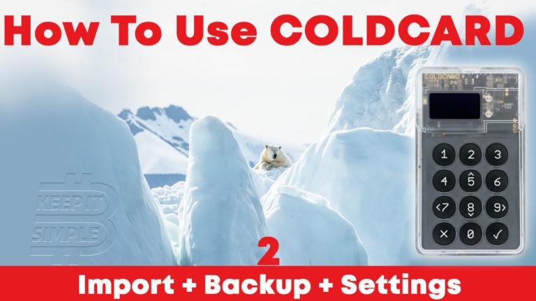 How to use coldcard