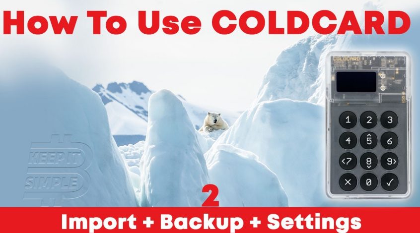 How to use coldcard