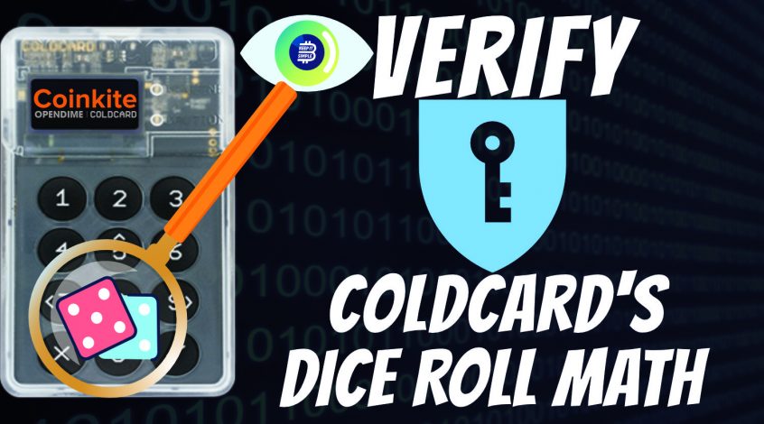 Coldcard's dice roll math