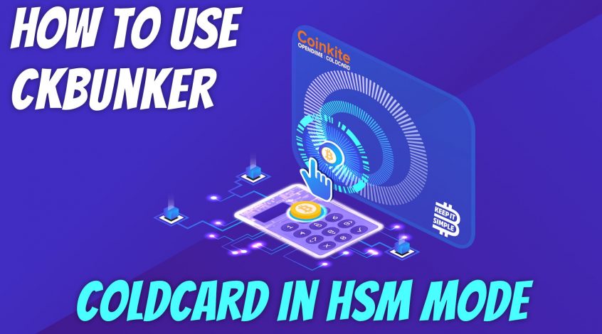 ckbunker coldcard HSM mode